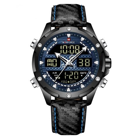 Qol saatı NaviForce 9194 Qara/Göy — Bakı