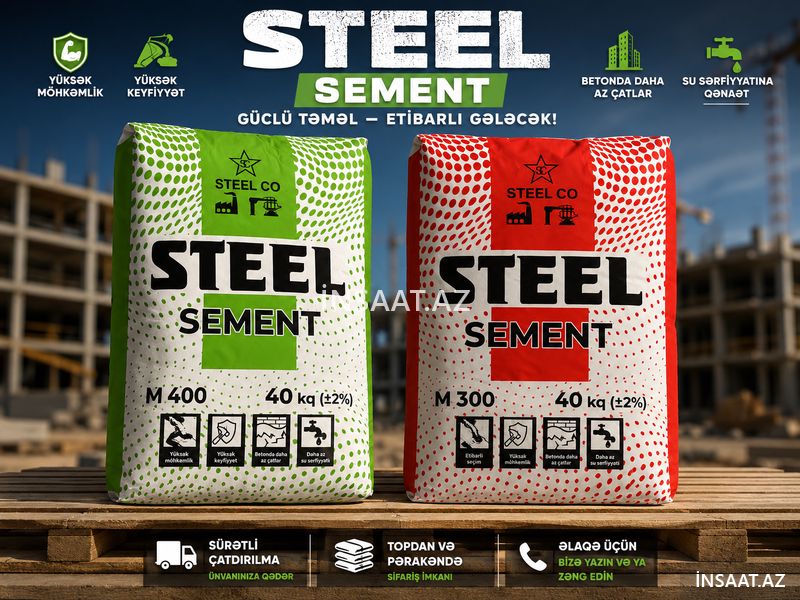 Steel Sement — Tikinti qarışıqları, Bakı