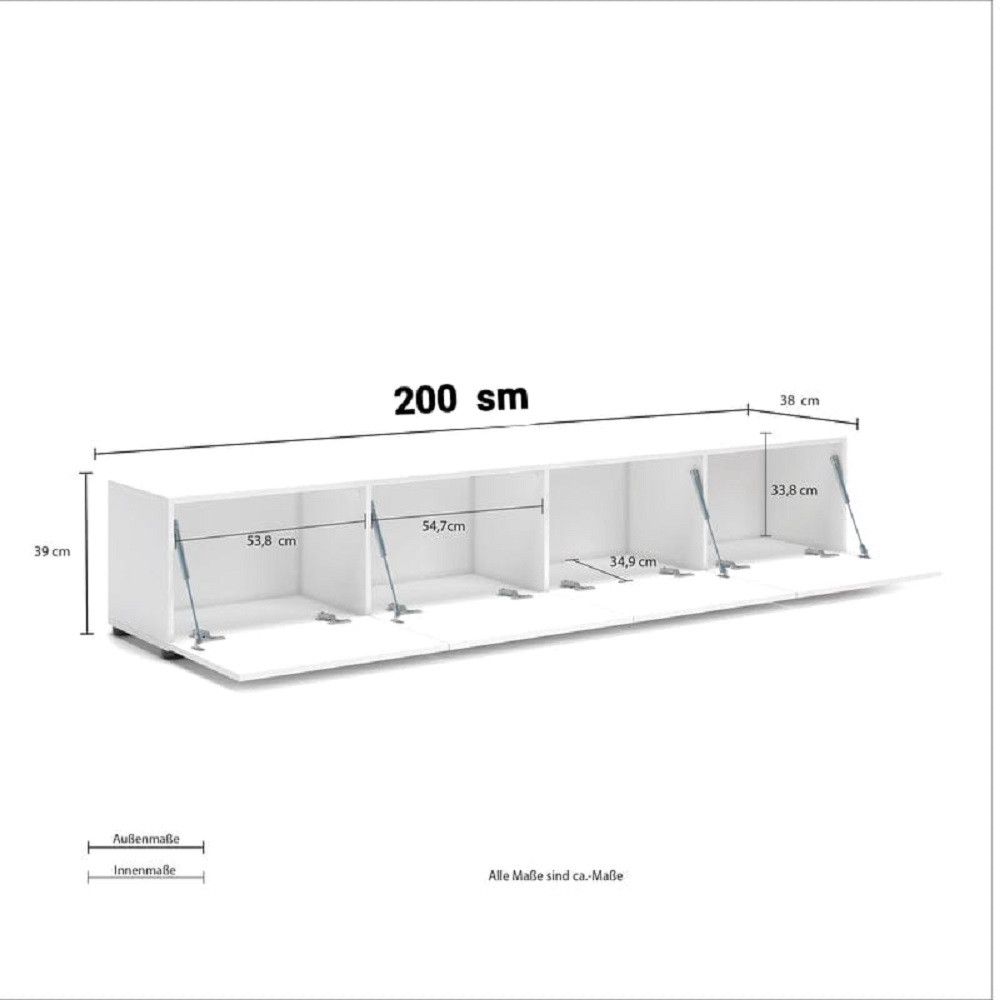 Tv üçün tumba EV13900582, Ldsp, 39x200x38 sm — Mallar, Bakı (2)