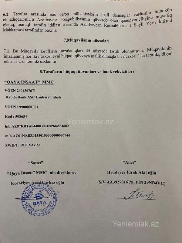 Satılır 1 otaqlı Bina evi menzil (Yeni tikili), 66 m², Lənkəran — Mənzil, Lənkəran (4)