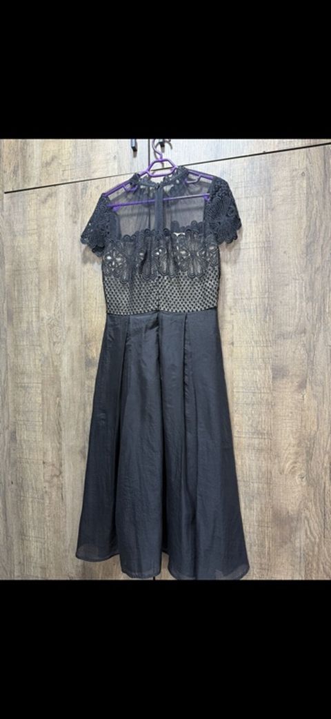Qara rəngli zərif qadın donu Nika Fashion'dan alınıb, 2 dəfə — Bakı
