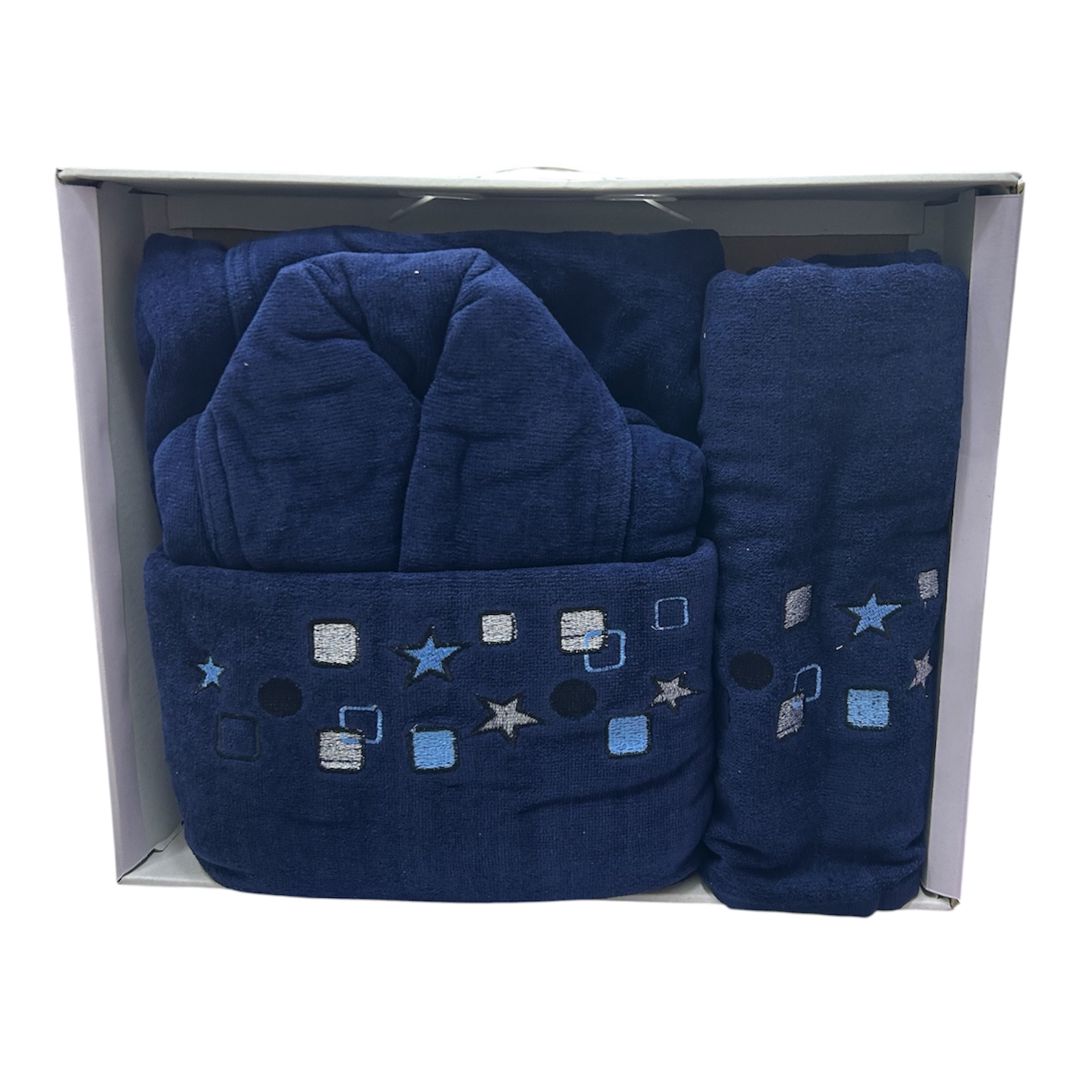 Hamam xələti dəsti, Tünd göy, Pambıq, ölçü L — Mallar, Bakı
