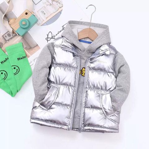 Qalın jilet qızlar üçün S771, boz, poliester, ölçü 110 — Bakı