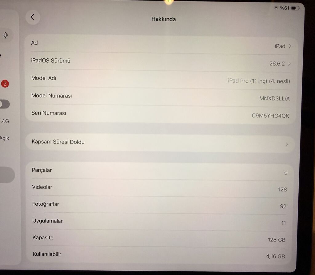 İşlənmiş Apple iPad Pro 11 (2022), 11", 128 GB, Ünvandan götürmə, Ödənişli çatdırılma — Apple, Bakı (8)