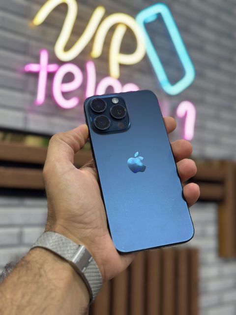IPhone 15 Pro Max, 256 GB, Sierra Blue, Face ID — Bakı