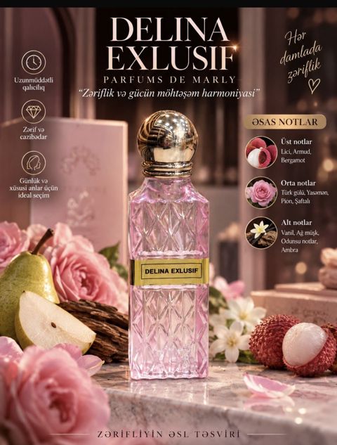No Brand Delina Exclusif ətir suyu, qadınlar üçün, 30 ml — Bakı
