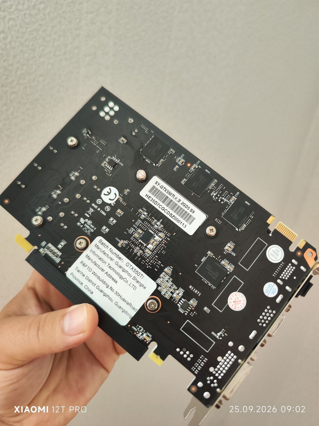 Videokart NVidia GeForce GTX 550 Ti, 4 GB, Yeni — Qrafik kartlar, Bakı (3)