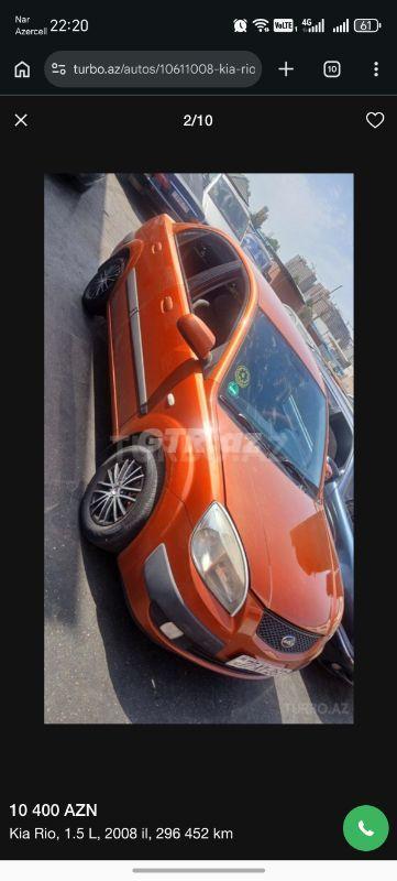 Kia Rio 1.5 L, 2008, 2 967 157 km — Avtomobillər, Ağsu (4)