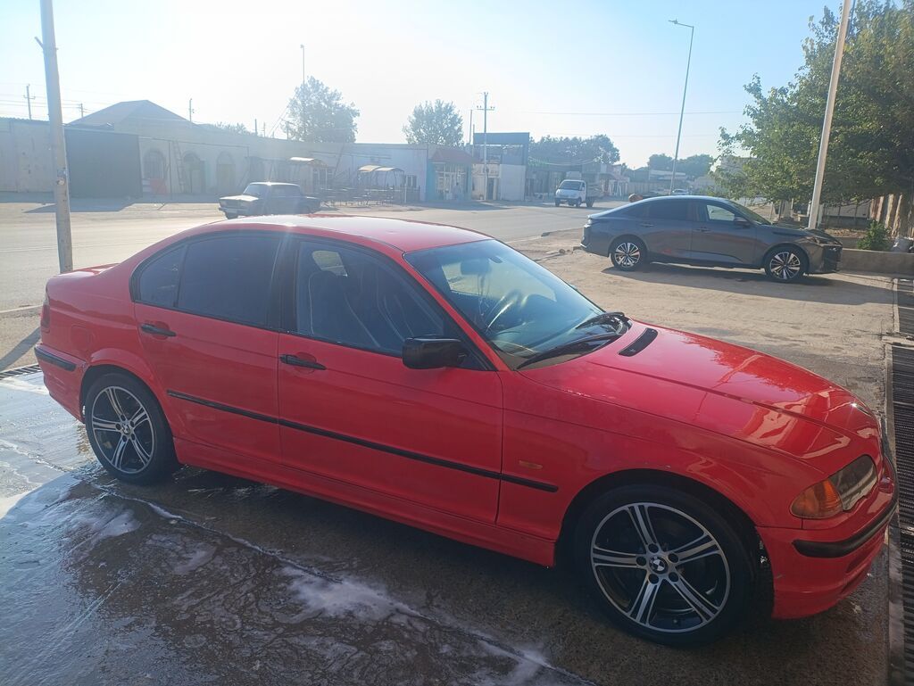 Barter mümkündür BMW 3 Series E46, sedan, qırmızı rəng. - Kuzov: 4 88-CX-596 — Avtomobillər, Xırdalan (4)
