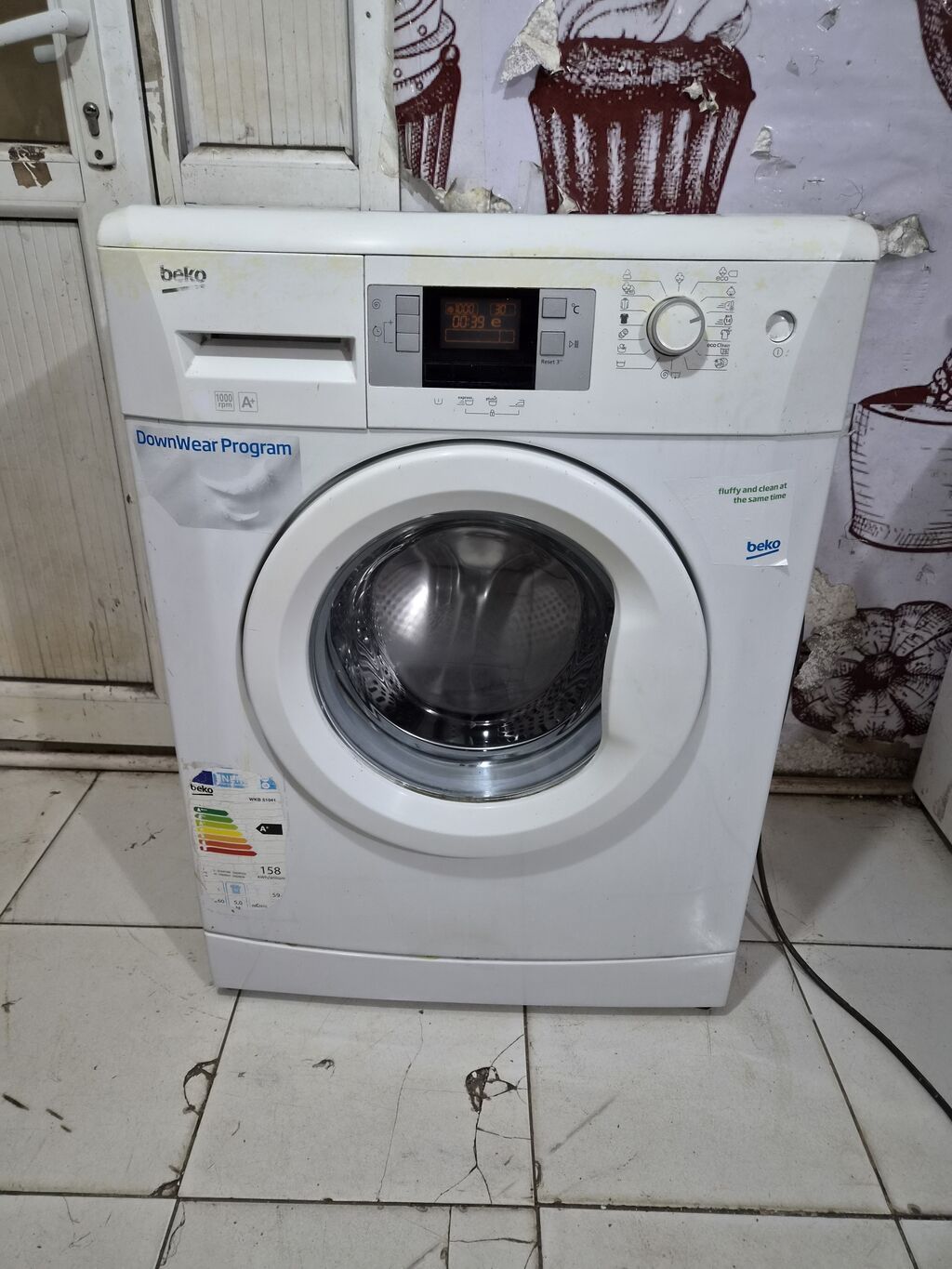 Paltaryuyan maşın Beko, 6 kq, İşlənmiş, Avtomat, Qurutma var, Pulsuz çatdırılma, Ödənişli çatdırılma — Çamaşır maşınları, Xırdalan (3)