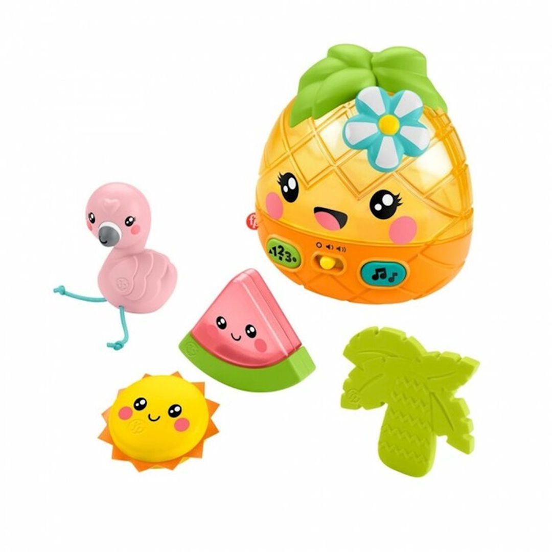 İnkişaf etdirən oyuncaq Fisher-Price Ananas və dostlar (ing), interaktiv, 6 aydan, plastik, rəngbərəng — Mallar, Bakı (2)