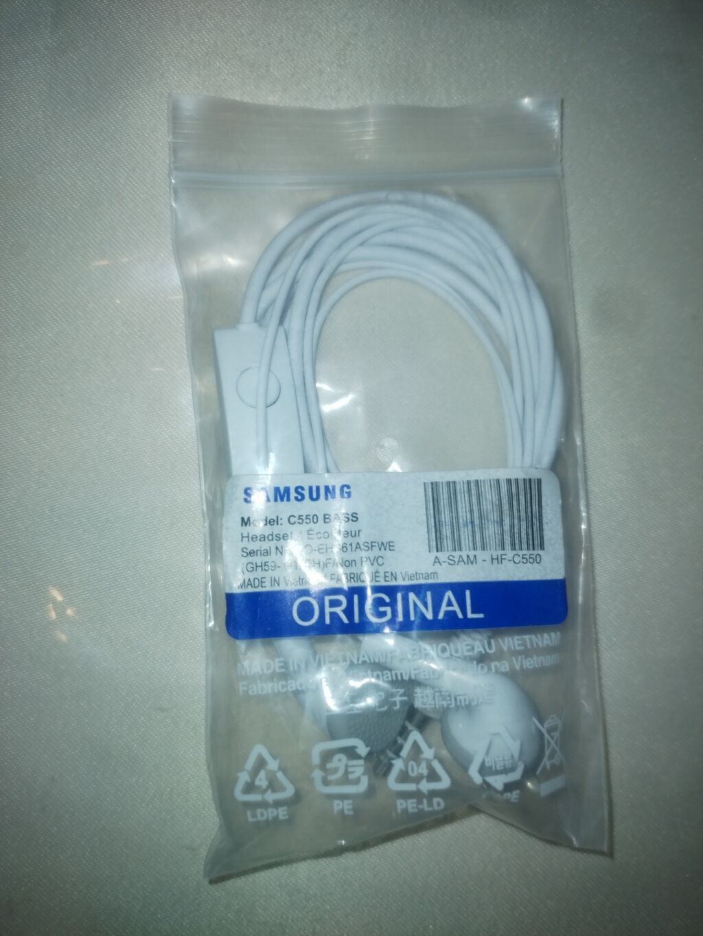 Samsung qulaqlıq – Model: C550 Bass - Brend: Samsung - Model/Seriya — Qulaqcıqlar, Pirəkəşkül
