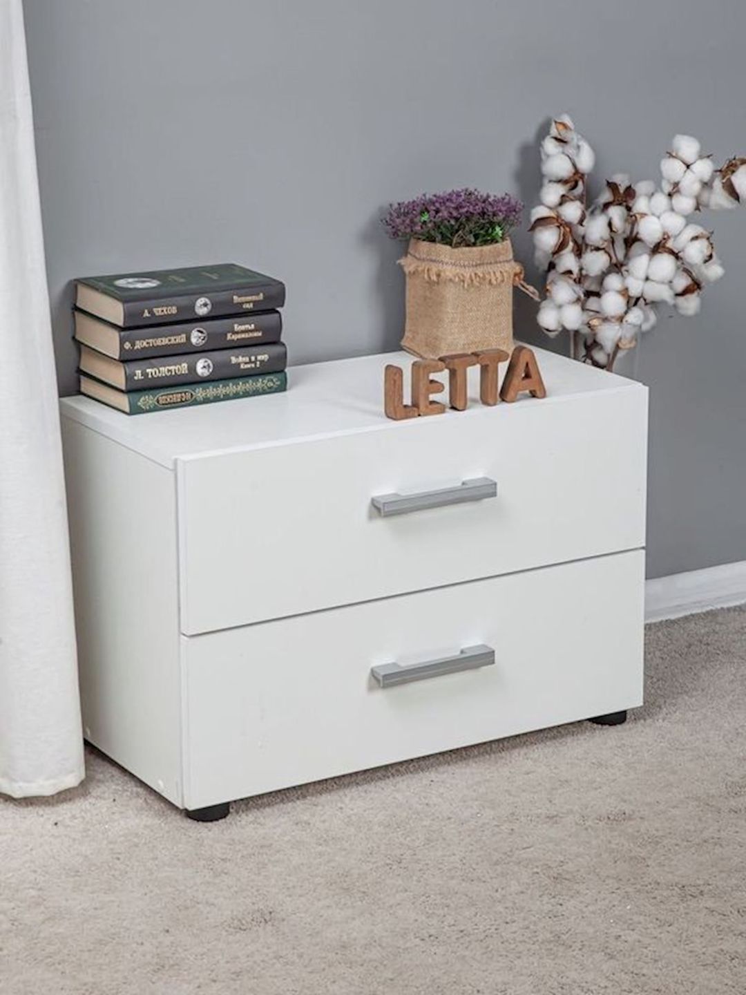 Tumba 61.5x30x43 sm, Ldsp, Venqe, Ağ — Mallar, Bakı