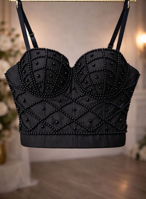Top-korset DA1685, qara, parça, ölçü S/85 — Bakı