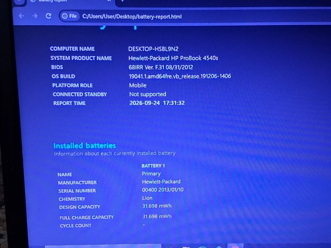HP ProBook 4540s — Core i3 / 6 GB RAM / 256 GB SSD — Noutbuklar, Bakı (7)