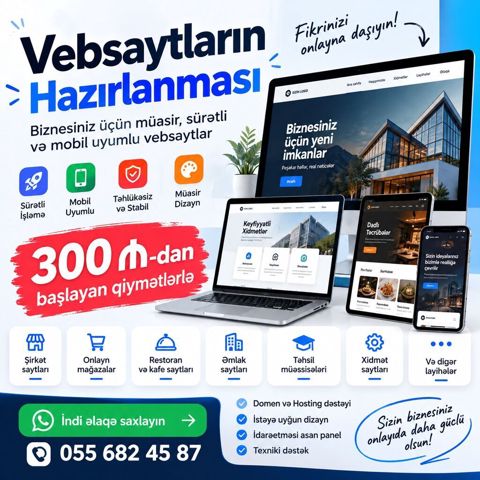 Veb saytların hazırlanması Domen — Veb saytlar və tətbiqlərin yaradılması