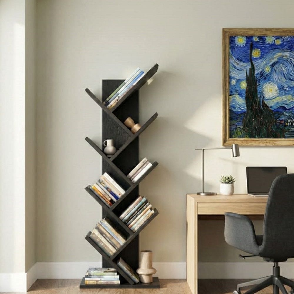 Rəf, Laminat, Qara, 130x50x22 sm — Mallar, Bakı (2)
