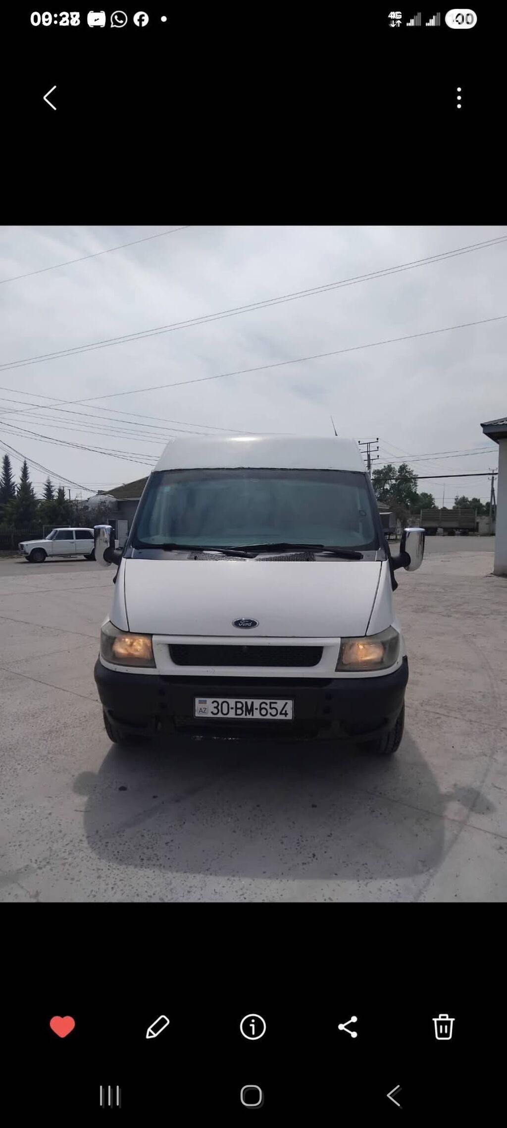 Ford Transit: 2.4 l 2001 il 431000 km Van body type 30-BM-654 — Avtomobillər, Qobustan