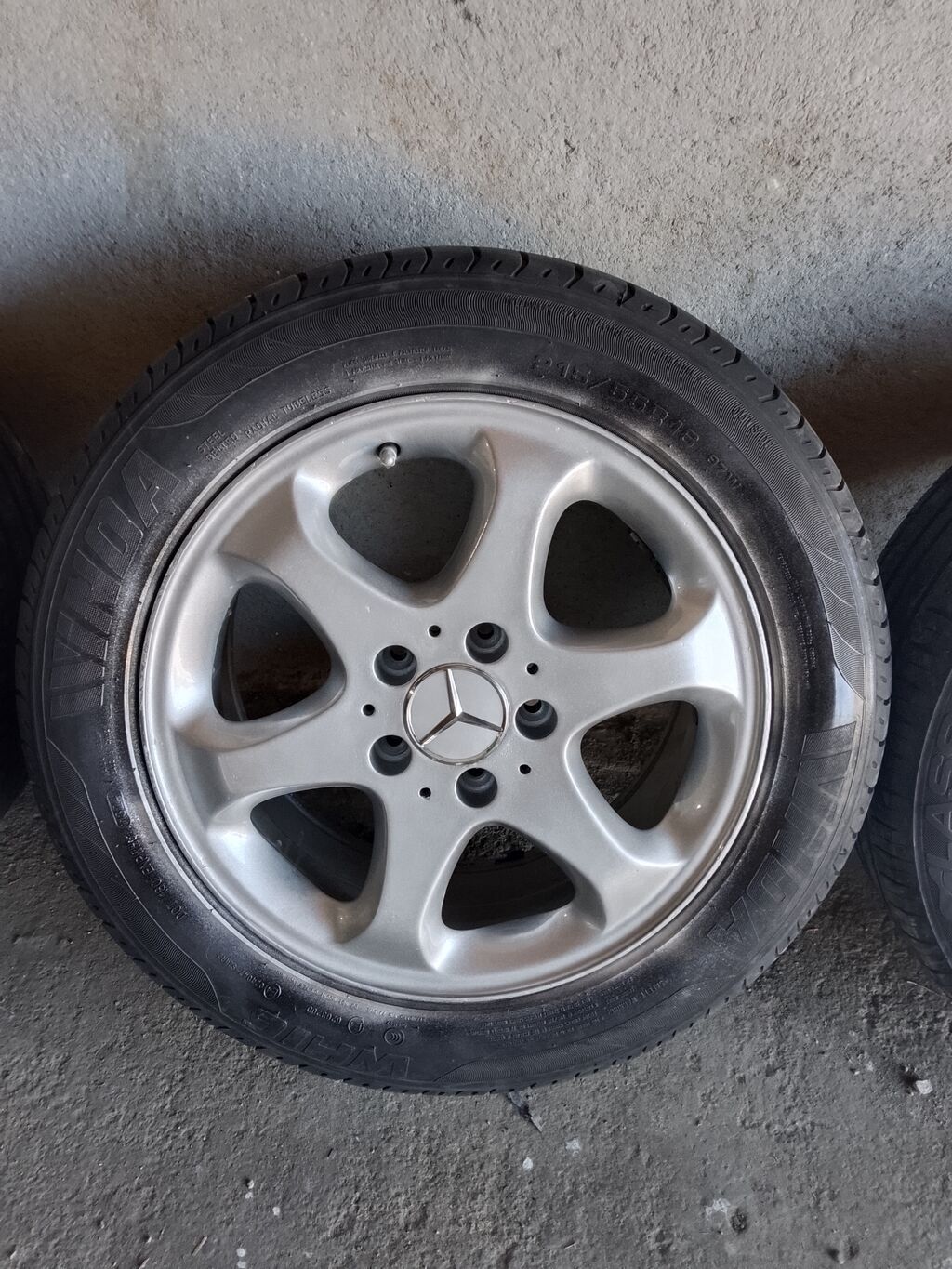 Mercedes-Benz orijinal 5 dəlikli yüngül lehimli disklər + yay — Diskləri, Qobustan (3)