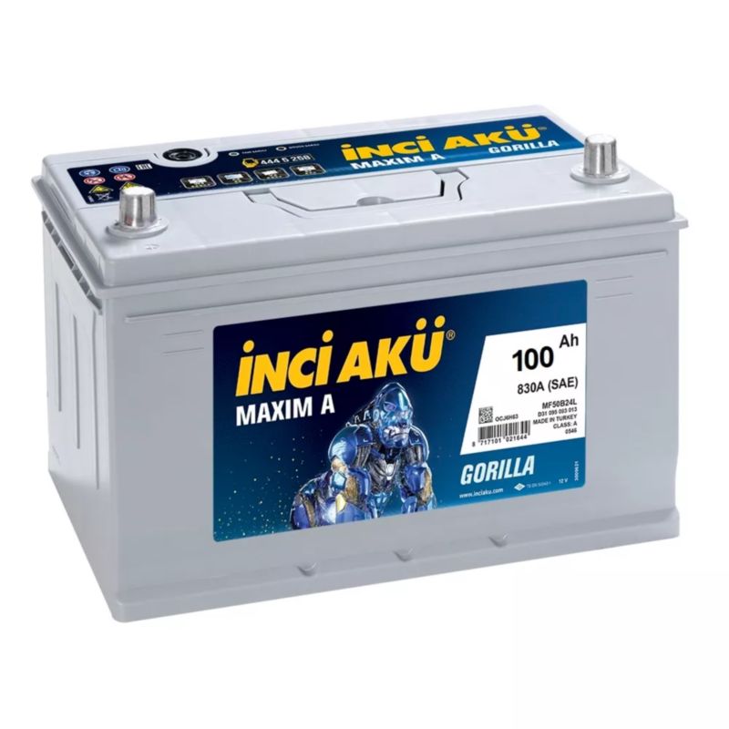 İnci akü 100 Ah Asia maxima a r+ — Akkumulyatorlar, Bakı