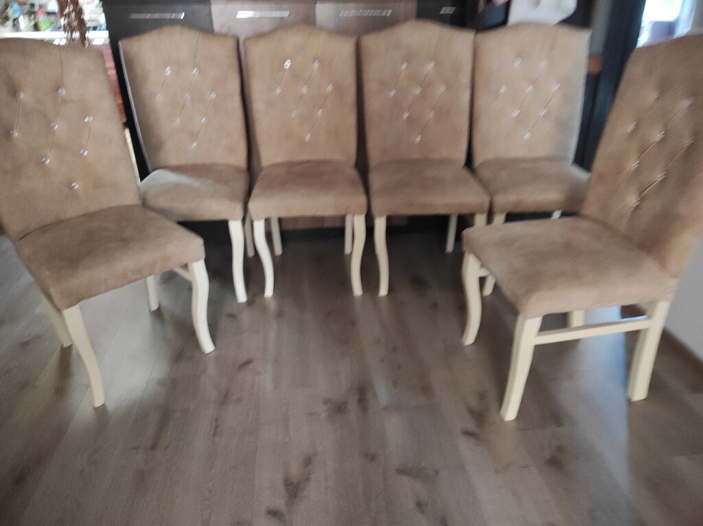Klassik üslubda yemək otağı dəsti - Stol: Uzun düzbucaqlı forma — Masalar və stullar, Bakı (2)