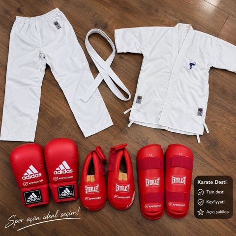 Karate Dəsti – idman üçün ideal seçim Komplektə daxildir: - Ağ — Sumqayıt