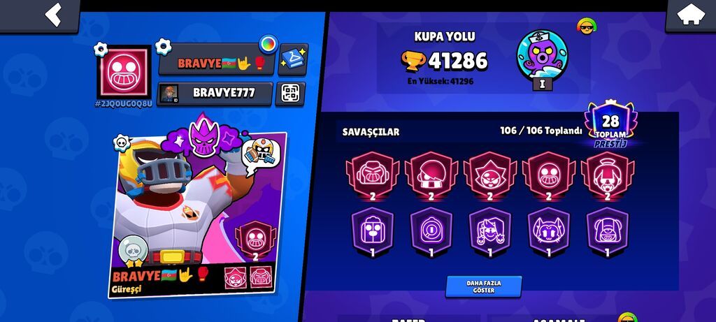 Brawl Stars hesabı – yüksək səviyyəli, tam dolu profil.Ciddi alıcıya — Etiketlər, medallar, nişanlar, Bakı (3)