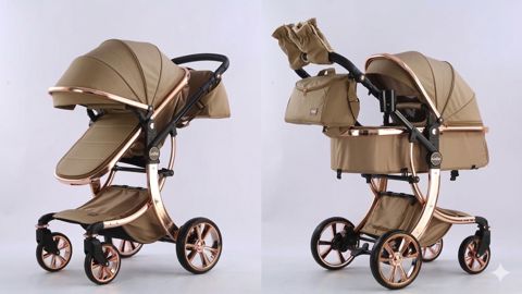 Uşaq arabası Kidilo G10, qəhvəyi — Bakı