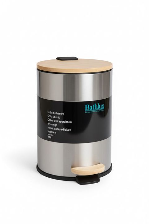 Zibil qutusu Bathlux NP17, qapaqlı, gümüşü, 3 L — Bakı