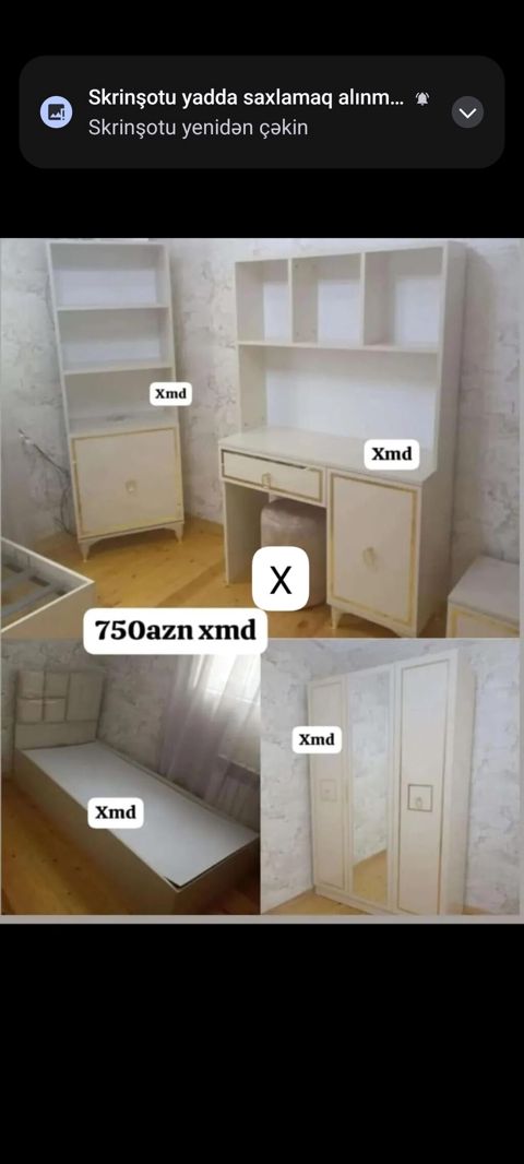 Uşaq/yeniyetmə otağı üçün mebel dəsti Dəst tərkibi: - Rəfli yazı — Bakı