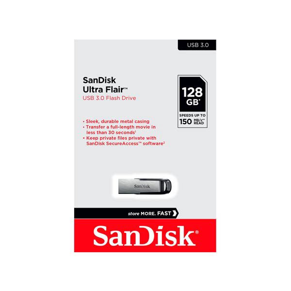 SanDisk Ultra Flair USB 3.0 128GB Flash Drive — Mallar, Bakı