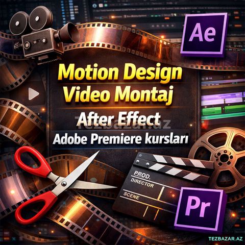 Premiere Pro, After Effects və Motion Design Kursu — Bakı