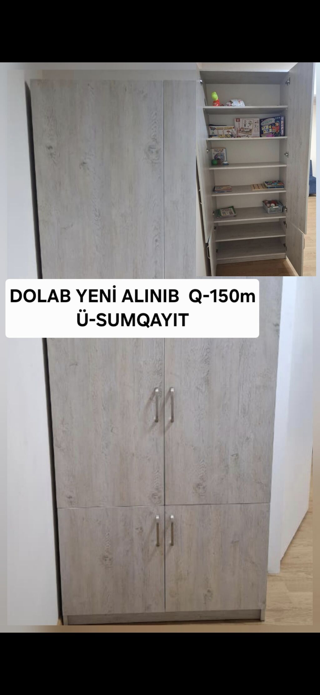 Məhsul: Geyim/saxlama dolabları (bir neçə model) 1) Boz-ağac — Şkaflar, Bakı (4)