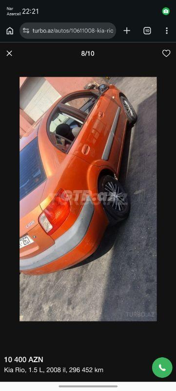 Kia Rio 1.5 L, 2008, 2 967 157 km — Avtomobillər, Ağsu (6)