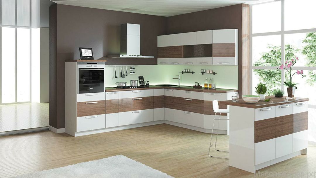 Panel MDF (Akril) materiallı mətbəx mebeli — Mətbəx mobilyası, Bakı (6)
