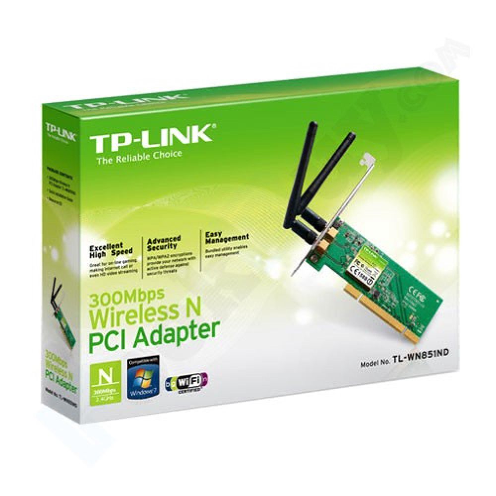 N300 PCI-Adapter 300Mbit/s TP-Link TL-WN851ND — Mallar, Bakı (2)