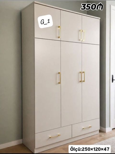 G_1 model paltar dolabı - Ölçü: 250 120 47 sm (hündürlük en — Bakı