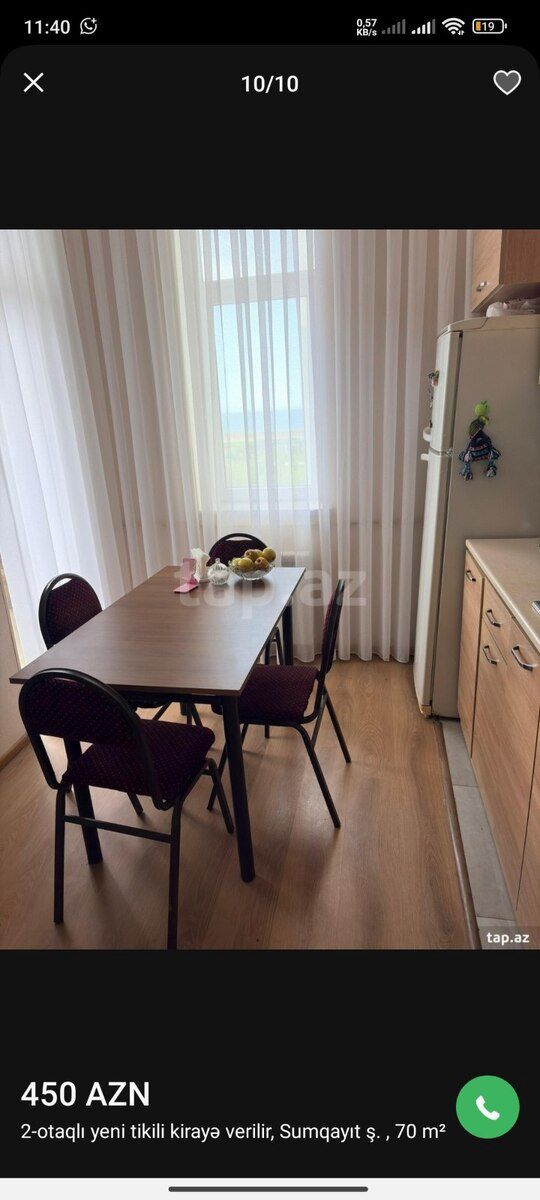 2-otaqlı yeni tikili kirayə verilir, Sumqayıt ş., 70 m² — Mənzil, Sumqayıt (12)