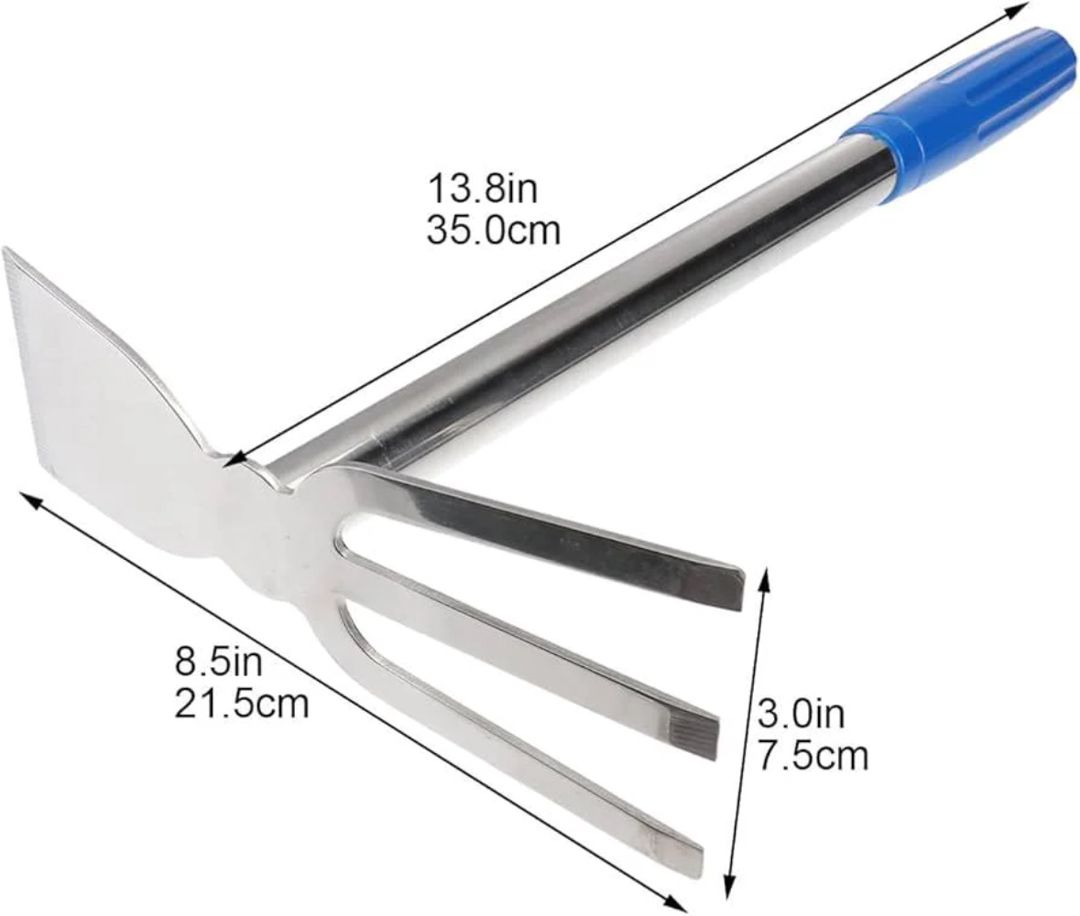 Dırmıq İL - 2162, metal/plastik, göy — Mallar, Bakı (3)