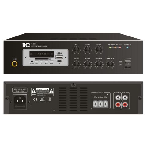 Gücləndirici (usilitel) ITC Audio T-B60 60W USB MP3 və Bluetooth dəstəyi — Bakı