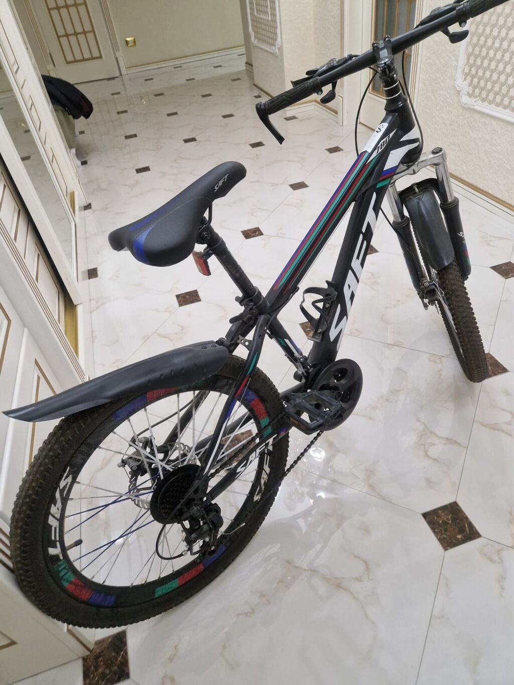 Saft dağ velosipedi - Çərçivə: yüngül alaşımlı, Saft loqolu, idman — Dağ velosipedləri, Bakı (3)