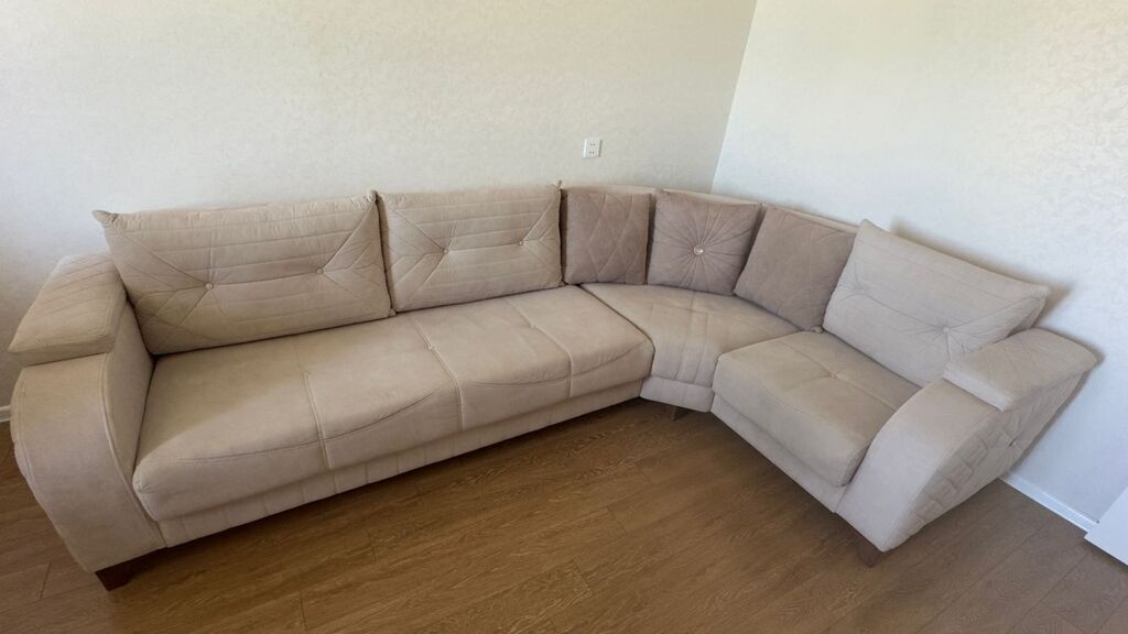 Künc divan, İşlənmiş, Açılan, Bazalı, Parça — Divanlər, Bakı (9)