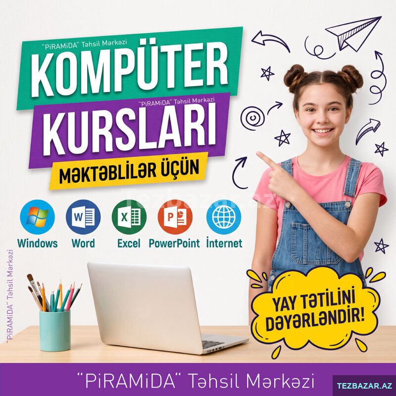 Kompüter kursları məktəblilər üçün — Xarici dillər, Bakı