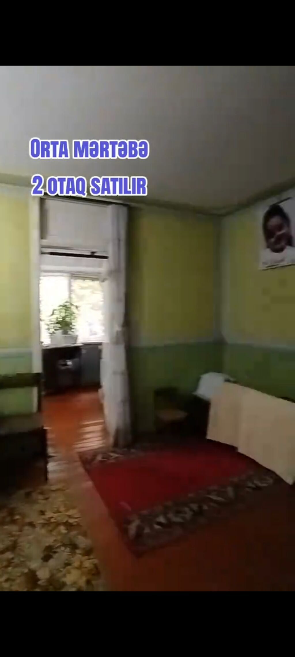 Orta mərtəbədə yerləşən 2 otaqlı mənzil satılır. Planlaşdırma — Mənzil, Mingəçevir (7)