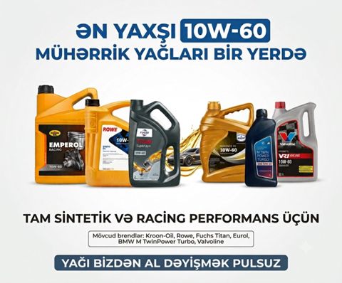 10W60 yağları — Bakı
