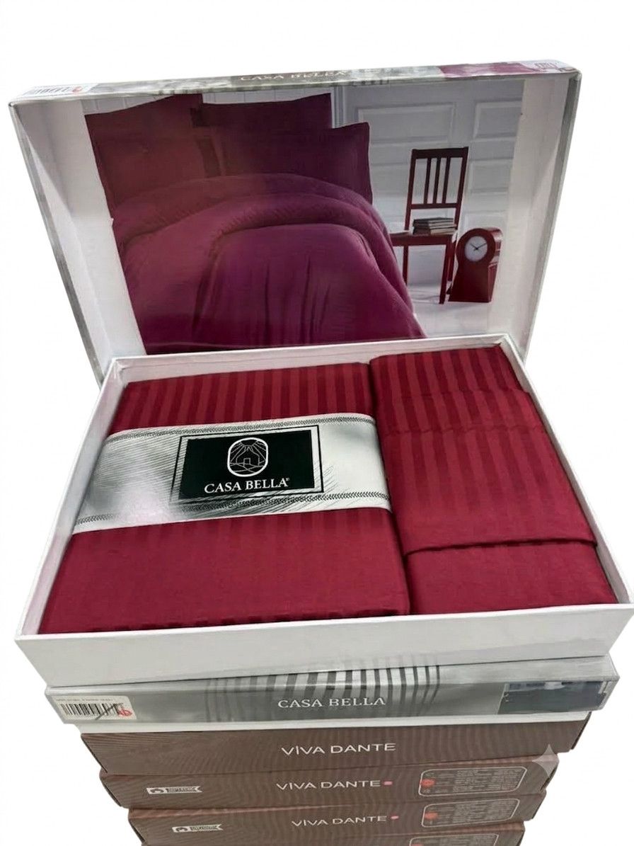 Yataq dəsti, İkinəfərlik Avro mələfə ilə, Satin, Yorğan üzü 200x220 sm, Mələfə 240x250 sm — Mallar, Bakı