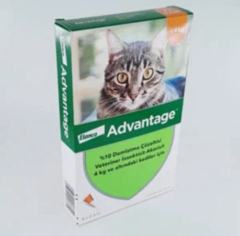 Birə dərmanı Advanayage Elanco 4 kq-a qədər pişiklər üçün, qiymət 1 ədəd üçündür — Bakı