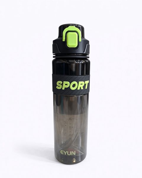 İdman su qabı Sport, 1000 ml, qara/yaşıl — Bakı