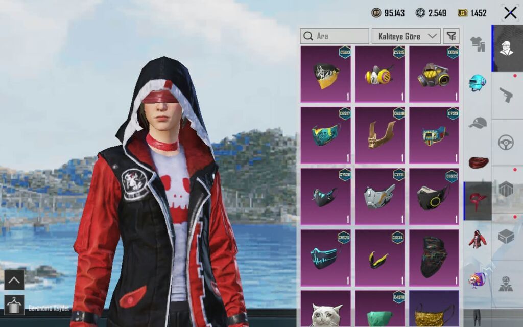 Pubg Mobile hesabı – zəngin kolleksiya, - Keleksiyon; 40 Geniş — Şəxsi əşyalar, Xızı (2)