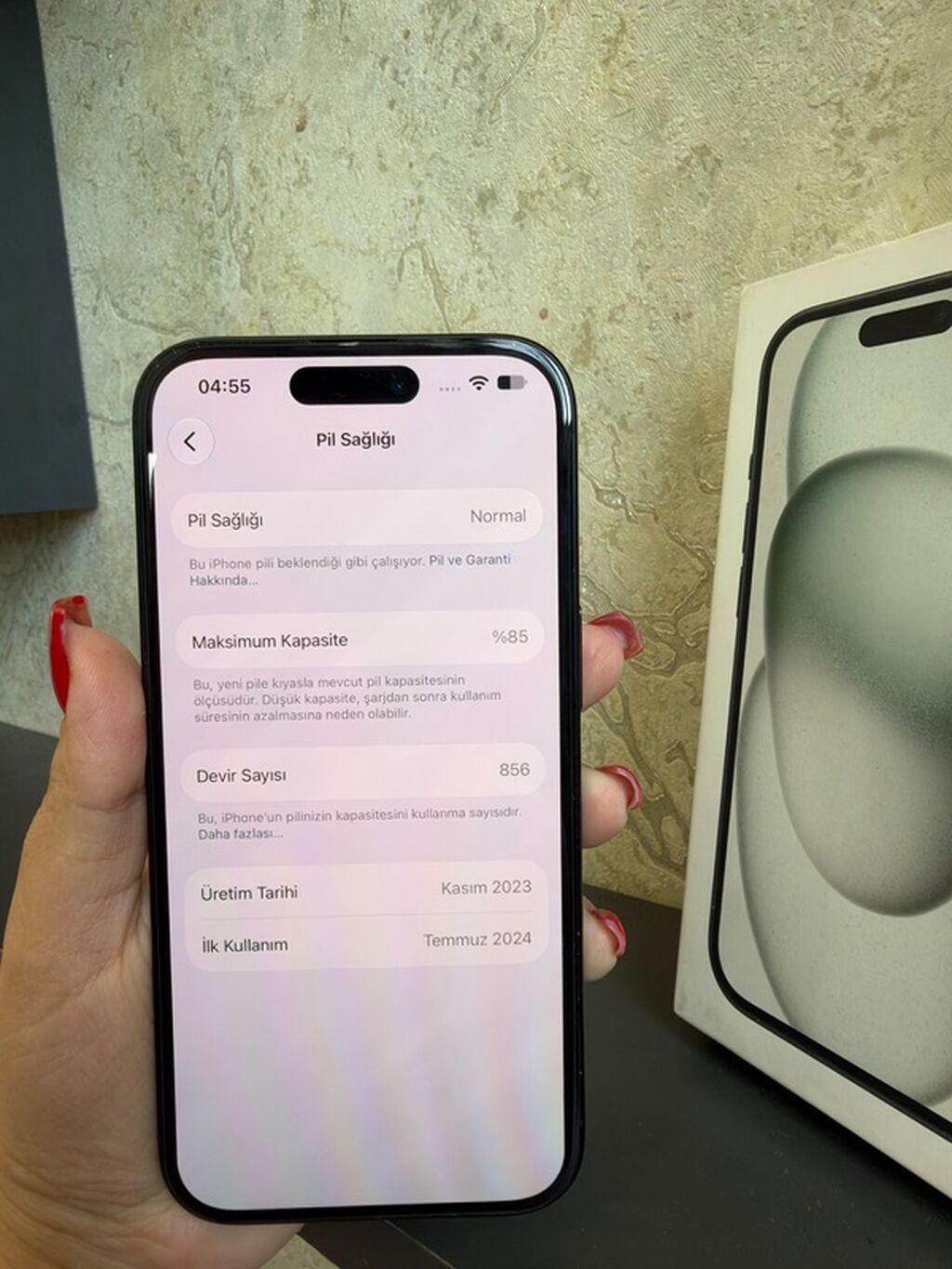 IPhone 15, 128 GB, Qara, Face ID — Apple iPhone, Masazır (6)